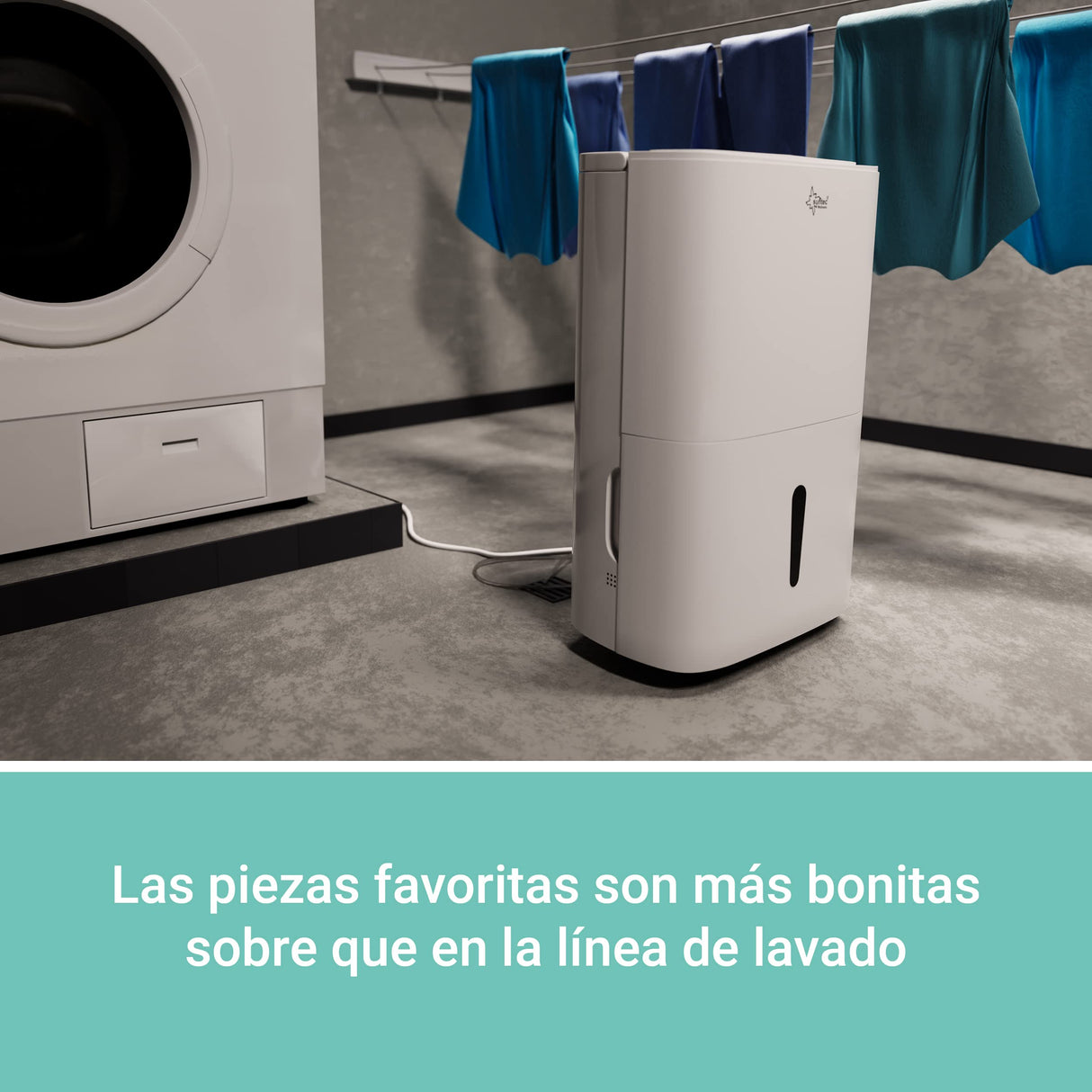 Deshumidificador SUNTEC DryFix 50 select APP - Para habitaciones de hasta 180 m2 o 450 m3 - con control por app - Deshumidificador de habitaciones Smart Home con deshumidificación de 50 l/día