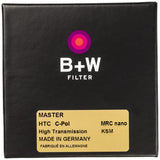 B+W Käsemann 1101629 - Filtro polarizador Circular de Alta transmisión MRC Nano Master de 58 mm (16 Recubiertos, Slim, Premium), Color Negro