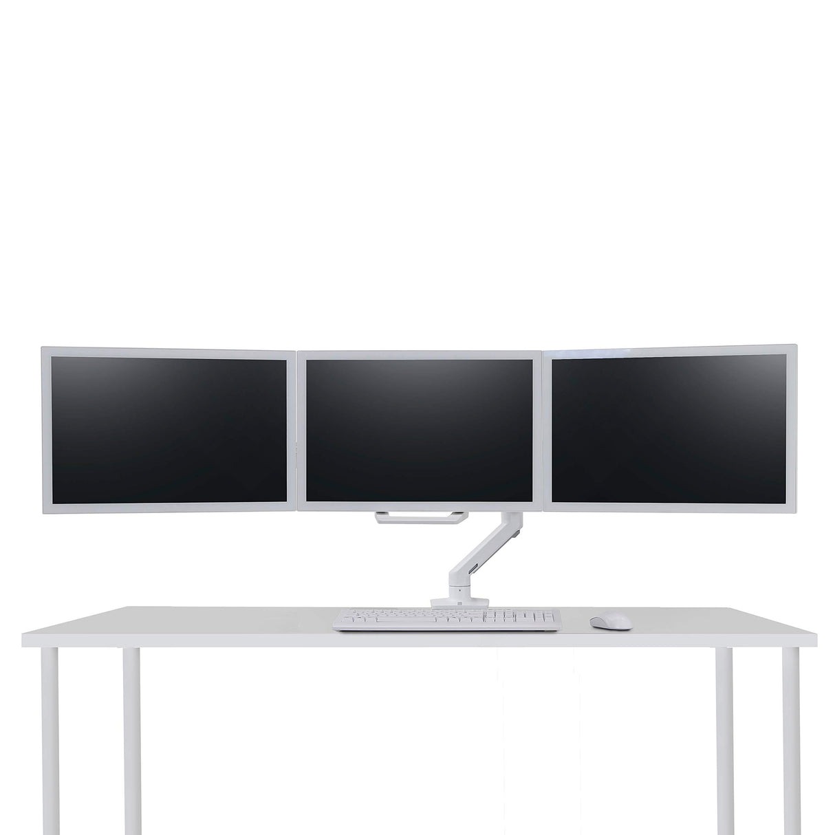 Ergotron Kit de Arco para Monitor Triple HX - Componente de Montaje (Mango, 3 pivotes, bisagra) para 3 monitores - Blanco - tamaño de Pantalla: hasta 61.0 cm