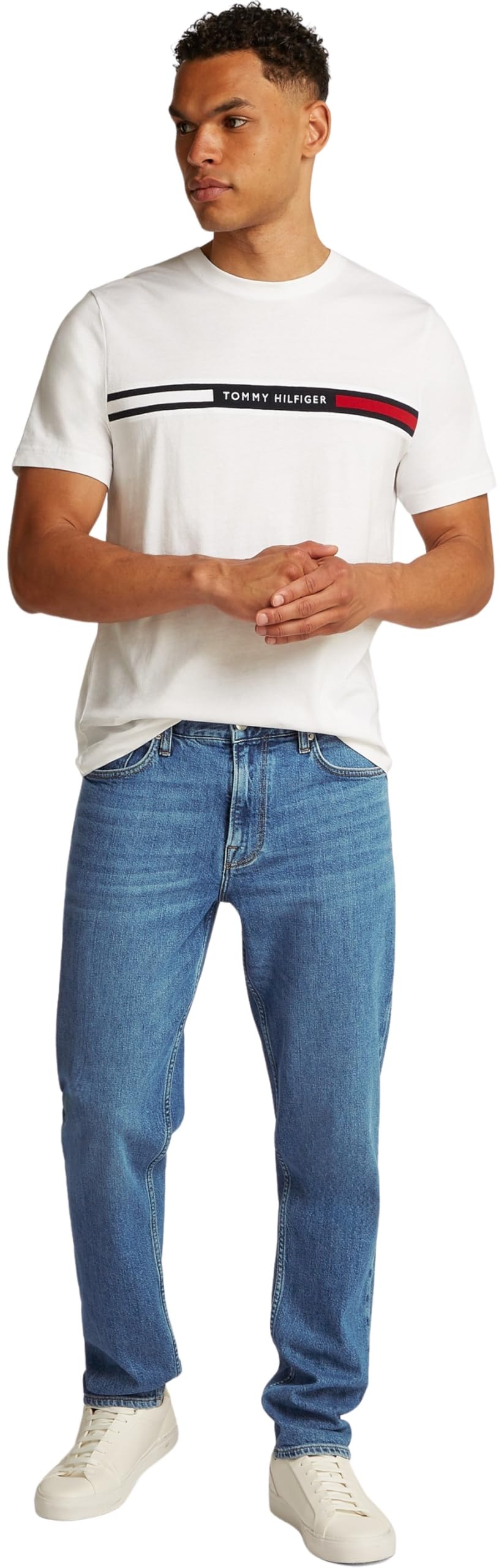 Tommy Hilfiger Vaqueros Hombre Tapered Roger Indigo Tapered Fit, Azul (Roger Indigo), 36W/34L