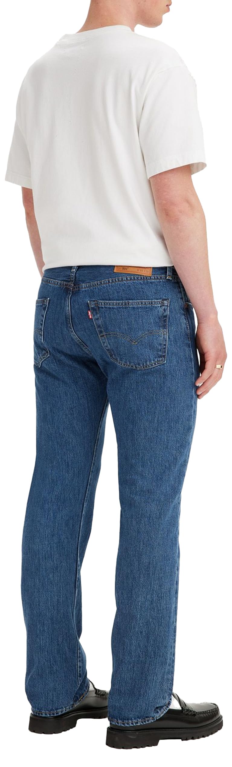 Levi's 501 Original Fit Big & Tall Vaqueros, Medium Indigo Worn, 46W / 32L para Hombre