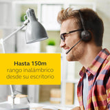 Jabra Engage 75 SE - Auriculares inalámbricos Bluetooth USB-A a USB-C Ideales para oficinas ruidosas, tecnología de micrófono Avanzada, Base de Carga, se Conecta a Dos Dispositivos