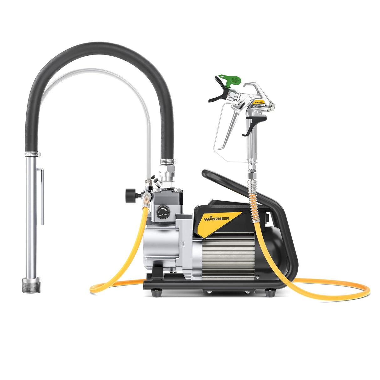 WAGNER Bomba de membrana SuperFinish 21 Pro Airless HEA - para dispositivos básicos Airless con tecnología HEA, Caudal max. 2,1 l/min, Manguera alta AP DN6, 15 m