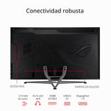 ASUS ROG Strix XG438QR - Monitor Gaming 43", Plano, 4K (3840x2160, VA,16:9, HDMIx3, Display Port, USB 3.0 x2, 120 Hz, 4ms, FreeSync Premium Pro, DisplayHDR 600, Shadow Boost, Altavoces 10W x2), Negro
