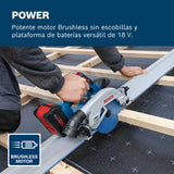 Bosch Professional 18V System sierra circular a batería GKS 18V-57-2 GX, incl L-BOXX, sin batería/cargador