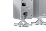 Sharp HT-SPR52021SL Pareja de Altavoces Traseros inalámbricos 1.0.1 para conectar a tu Barra de Sonido Q para Experiencia Mejorada, Sonido Envolvente, Dolby Atmos y DTS:X, P. Maxima 200W, Gris