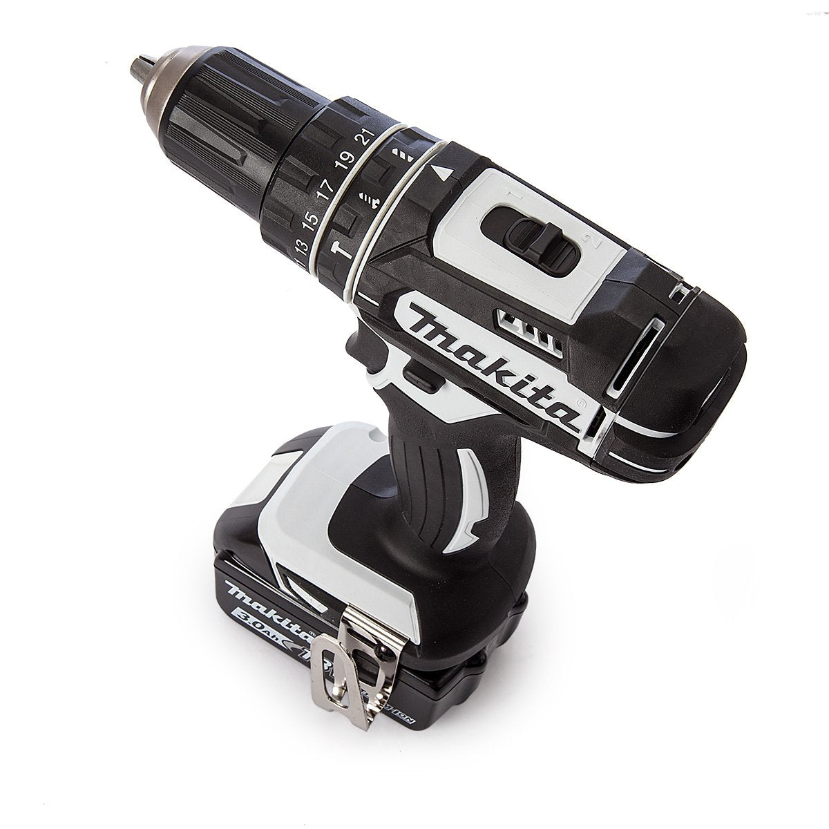 Makita DHP482RFWJ - Kit Makpac de taladro LXT Combi 18V 2x3.0 Ah, ion de litio