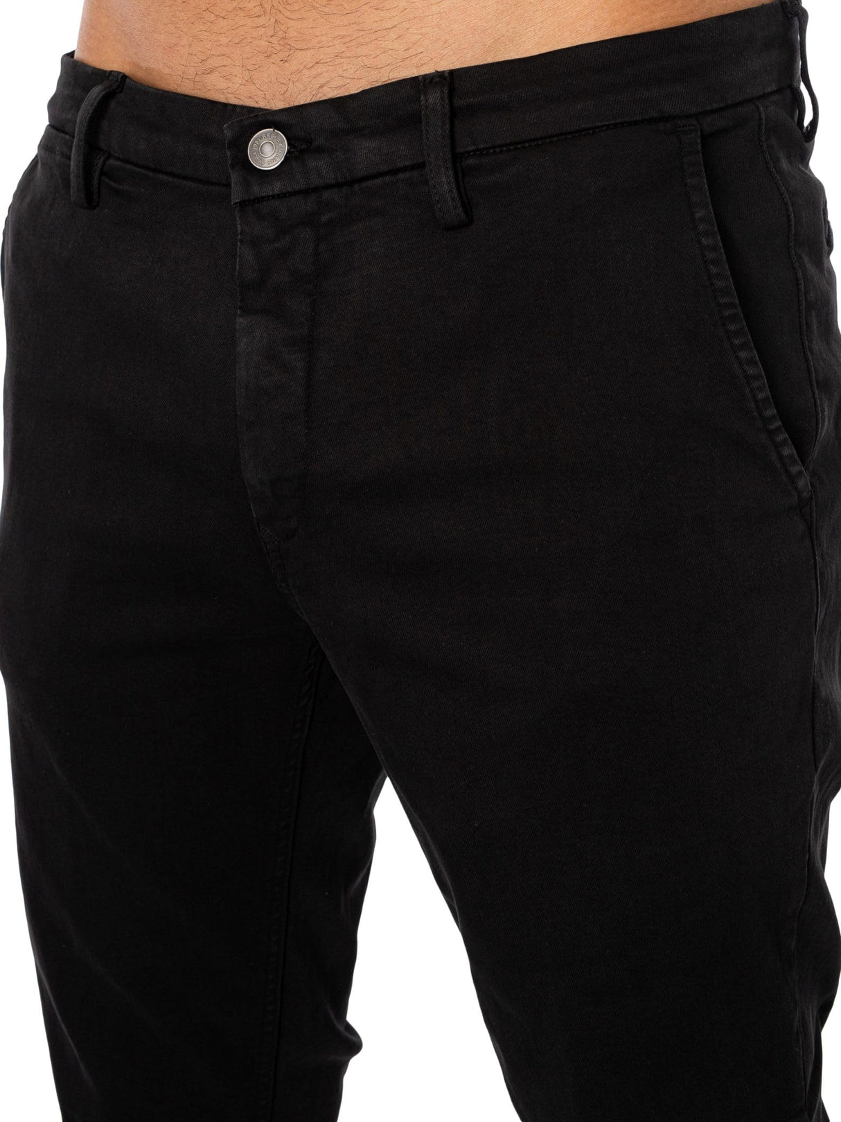 Replay Zeumar Hyperchino Color Xlite Pantalón, 040 Black, 34W x 34L para Hombre