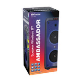 Xtreme - Altavoz Amplificado TWS - Caja transportable con Efectos LED - Mando a Distancia - Micrófono WiFi USB AUX Ambassador 33189