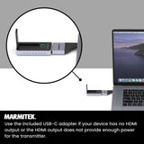 Presentación Inalámbrica HDMI - Marmitek STS2 - Presentación Powerpoint Inalámbrica - Plug and Play sin software - Compatible con Airplay y Miracast - Ampliable hasta 20 presentadores