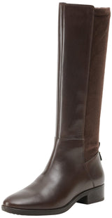 Geox D Felicity, Botas Altas hasta la Rodilla, café, 36 EU