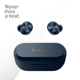 Technics EAH-AZ80E-A Auriculares inalámbricos con cancelación de Ruido, Bluetooth, Auriculares intrauditivos con micrófono, Ajuste Personalizable, hasta 7 Horas de reproducción, Azul Medianoche