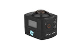NK Cámara de Acción - Cámara Deportiva 360º con Gran Angular, 8 MP, Carcasa Waterproof, Palo de Selfie y Control Remoto invluido, WiFi, Full HD 1080p, LCD 2in (Color Negro)
