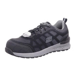 Skechers Bulklin Lyndale, Zapatos de Trabajo Mujer, Negro (Black Textile/Synthetic W/Gray Trim), 39 EU