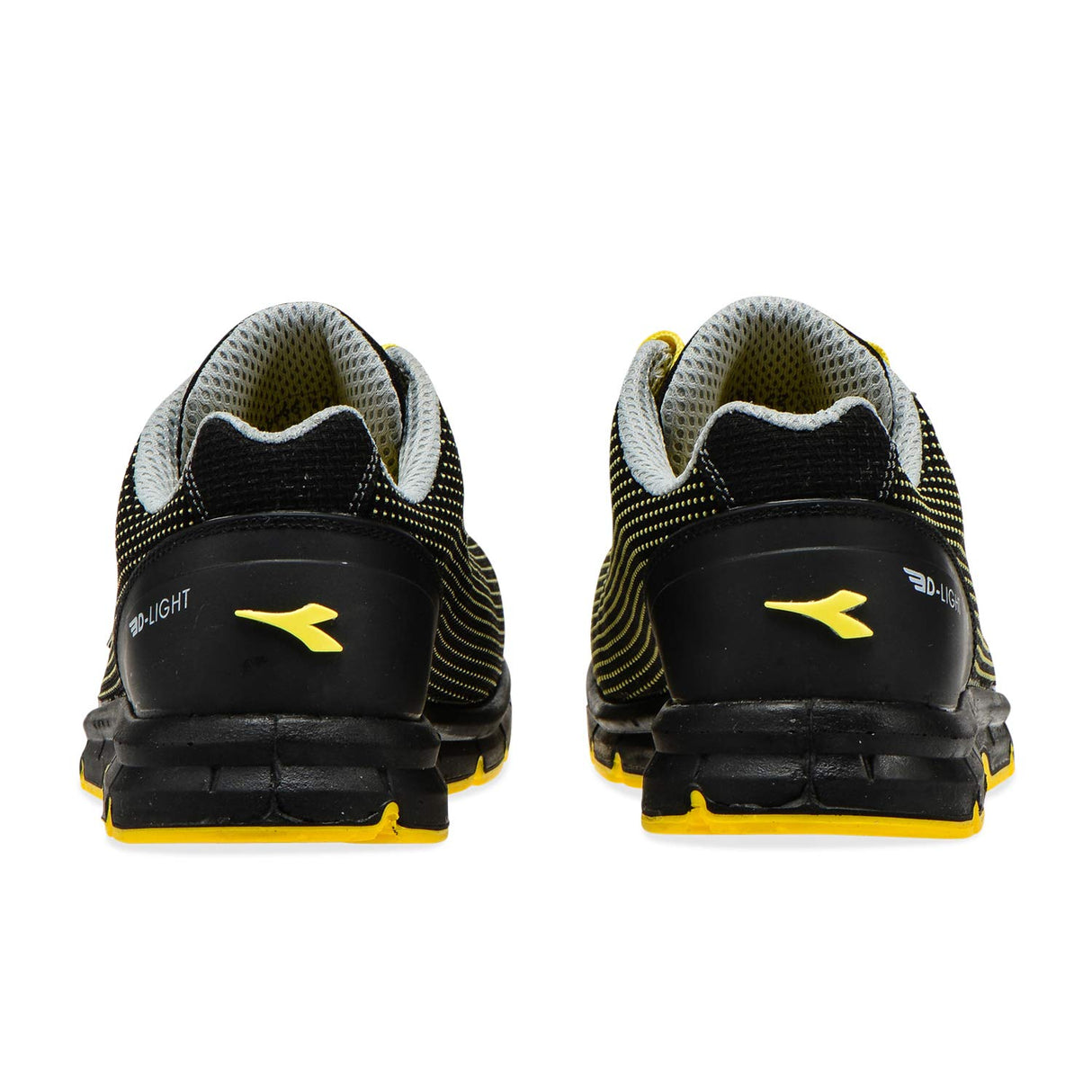 DIADORA Run Atom Low S3 SRC ESD, Zapatillas Deportivas Hombre, Black/Yellow CROMS, 41 EU