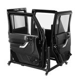 VEVOR Carro de almacenamiento para 4 puertas Jeep Wrangler JK JL/Gladiator JT 2007-2023 JK JL/Gladiator JT 2007-2023 JK JL/Gladiator JT Negro