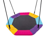 Intex Columpio infantil con asiento y nido, 254x235x200 cm, Regulable en altura, Tubos de acero, Columpios para niños 3-10 años, óptimo para juego 2 niños, Juegos exterior, Certificado CE (59004)