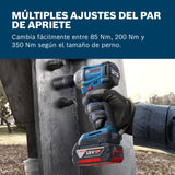 Bosch Professional 18V System llave de impacto a batería GDS 18V-350 (kit con 2 baterías de 4,0 Ah + GAL 1840, L-BOXX)