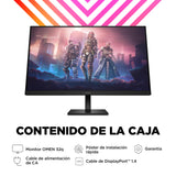 HP OMEN 32q - Monitor Gaming de 32" QHD (2560 x 1440 a 165 Hz, IPS, 16:9, 1ms, HDMI, Antirreflejo, DisplayPort, AMD FreeSync Premium, Compatible con Consolas) Negro