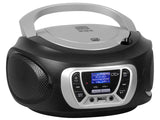 Trevi CMP 510 Dab estéreo portátil CD Boombox Radio Dab/Dab+ con RDS, USB, AUX-IN, Toma de Auriculares, Negro
