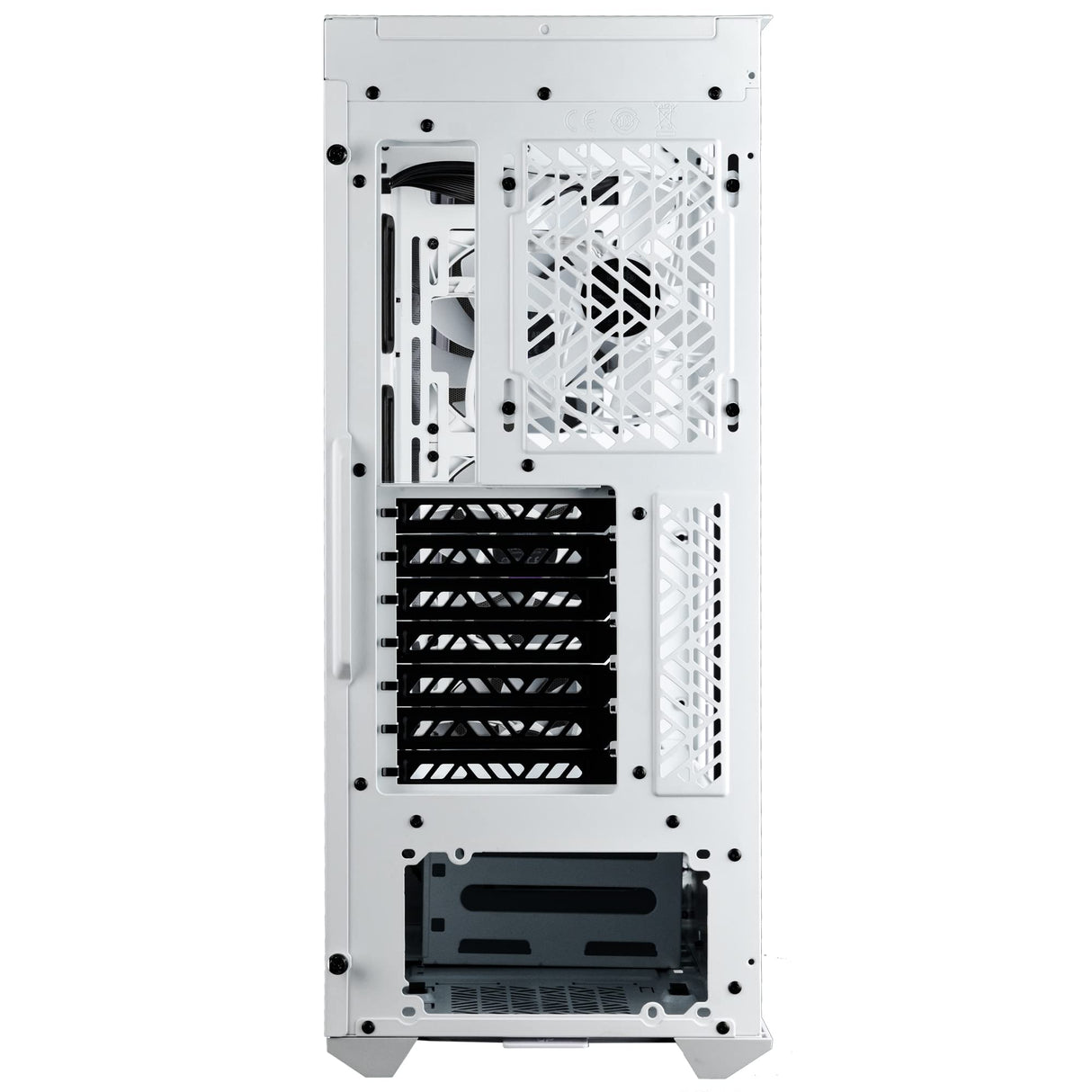 Cooler Master MasterBox 520 Mesh Caja PC - Media Torre ATX con 3 Ventiladores Preinstalados, Múltiples Configuraciones de Flujo de Aire, Paneles Frontal Mallado y Lateral TG, Controlador ARGB - Blanco
