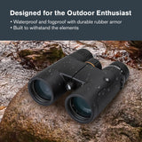 Celestron 72323 Nature DX 10x42: prismáticos para Exteriores y para observar Aves, con Revestimiento múltiple Completo y prismas BaK-4, Carcasa revestida de Goma y Resistente al Agua y el vaho