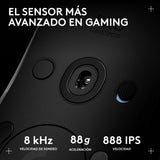 Logitech G PRO 2 LIGHTSPEED,ratón inalámbrico para gaming, para diestros o zurdos con hasta 4 botones laterales magnéticos personalizables y conmutables,sensor de 44 000 DPI,carga USB-C, PC/Mac-Negro