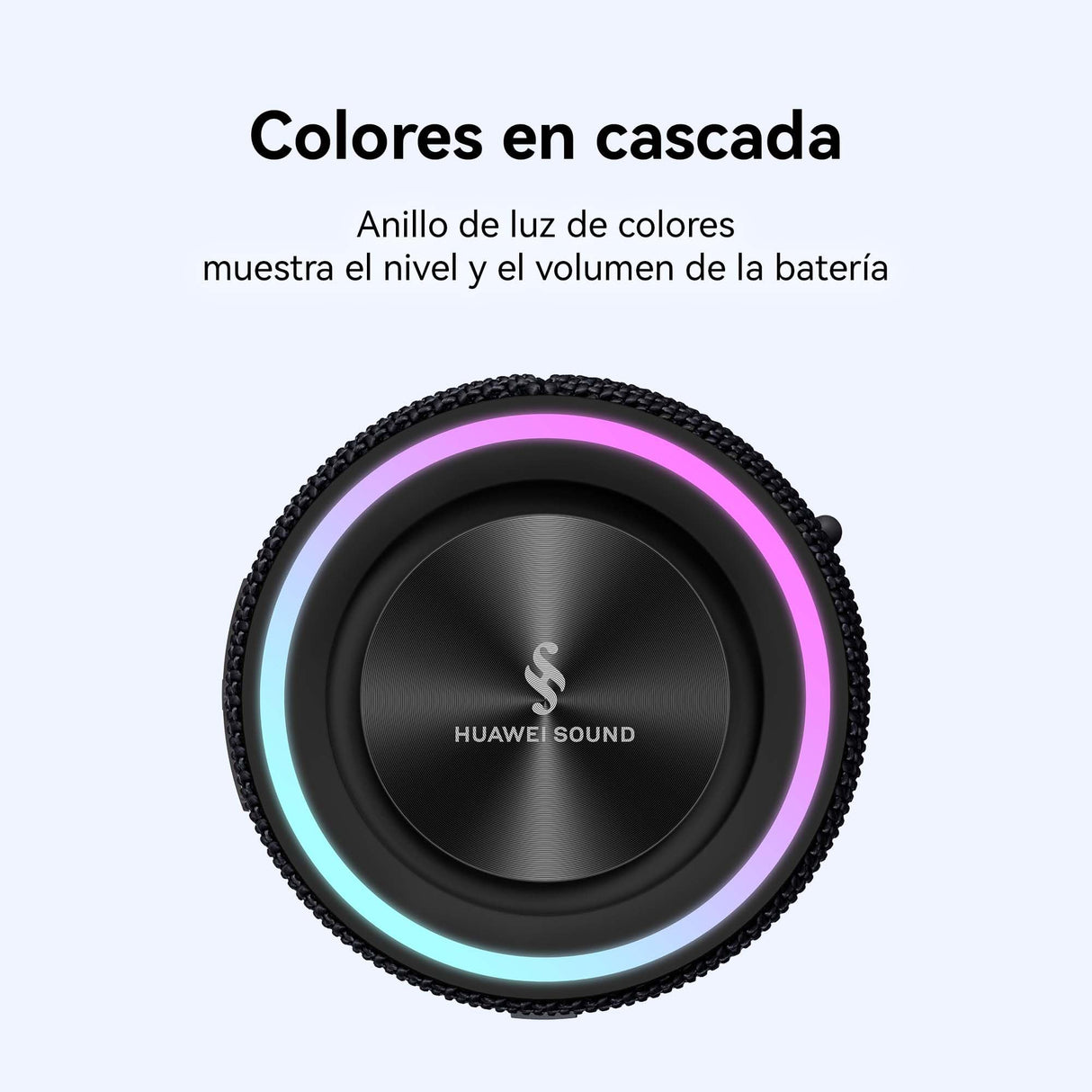 HUAWEI Sound Joy 2, Altavoz Bluetooth Portátil, Sistema Sound de Cuatro Unidades, Reproducción de 26 Horas, Resistente al Agua IP67, Agitar para Estéreo, Espectáculo de Luces con Estilo, Azul