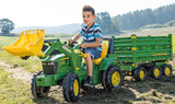 Rolly Toys 12/504/3 Rollymulti Trailer John Deere - Remolque de juguete de 3 ejes , Modelos/colores Surtidos, 1 Unidad