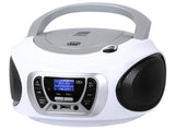 Trevi CMP 510-WH Radio Portátil Recargable con Dab, CD y USB, Blanco