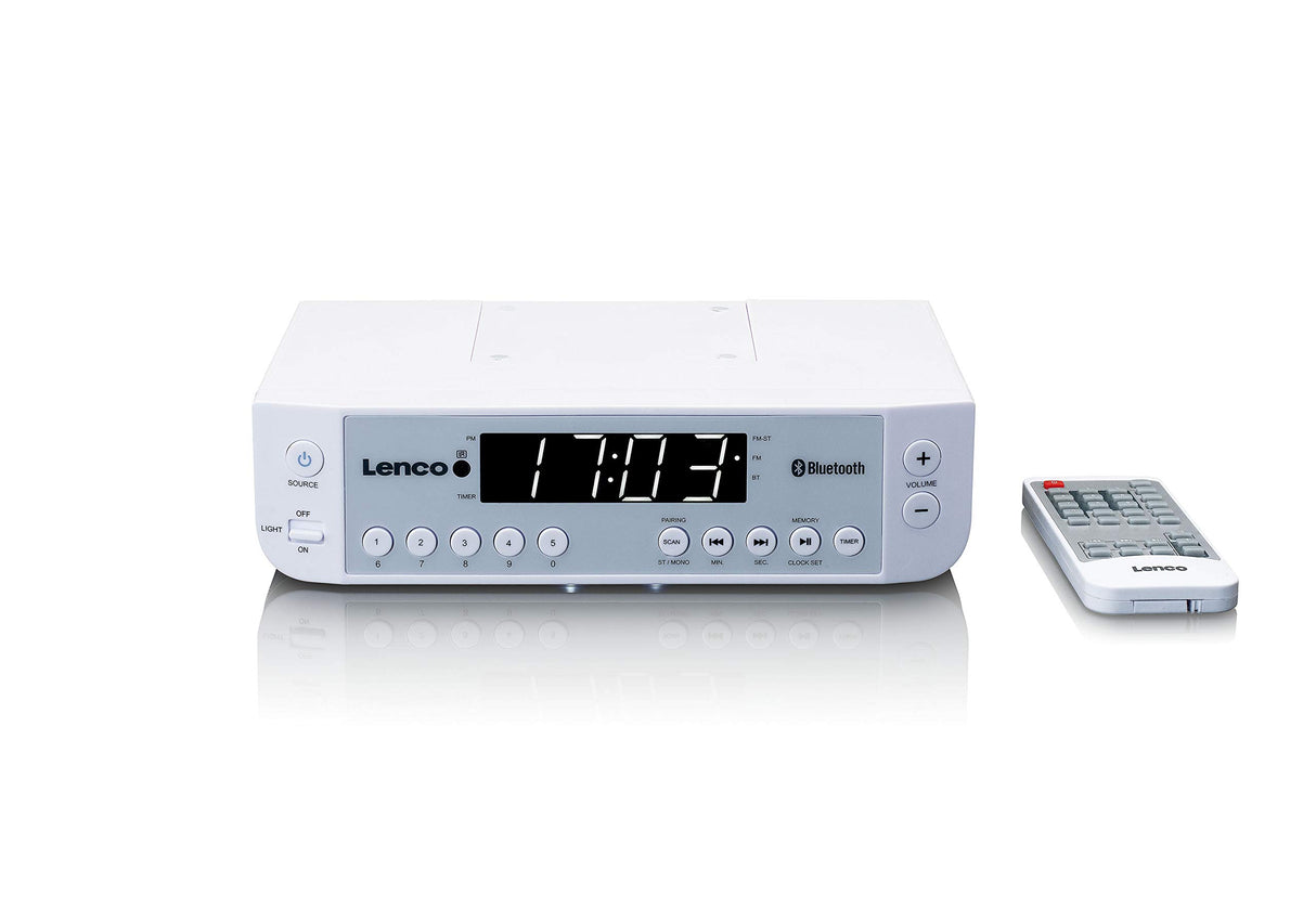 Lenco KCR-100 UKW Radio de Cocina con Bluetooth® Blanco