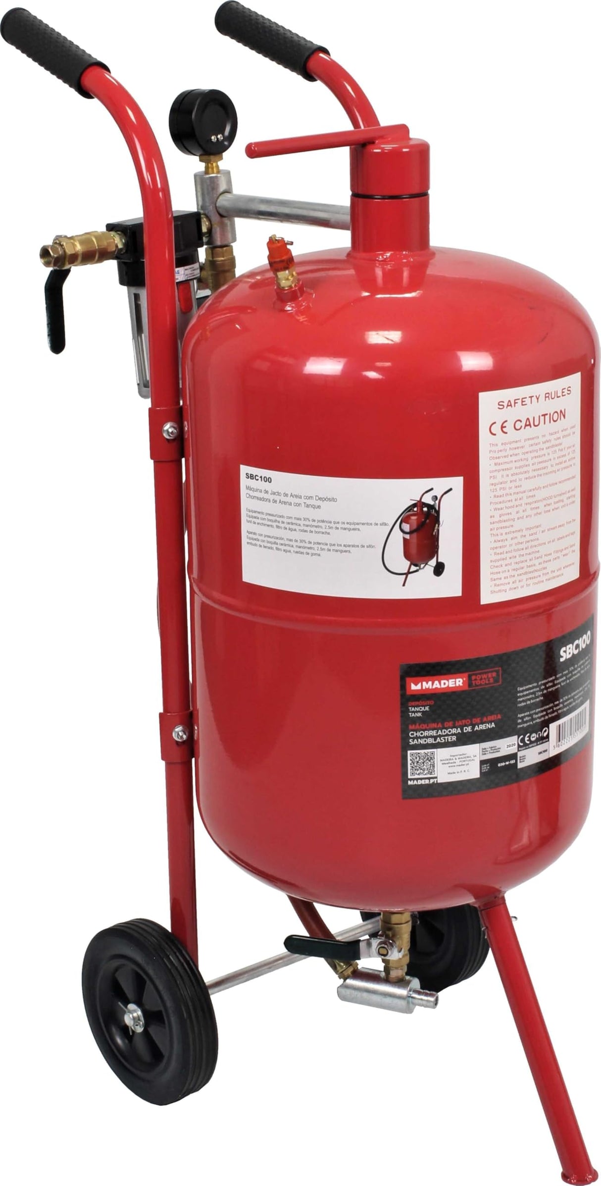 Chorreadora de arena con tanque 37L - ideal para limpiar superficies, potente y duradera, adecuada para uso en talleres y proyectos de bricolaje.*