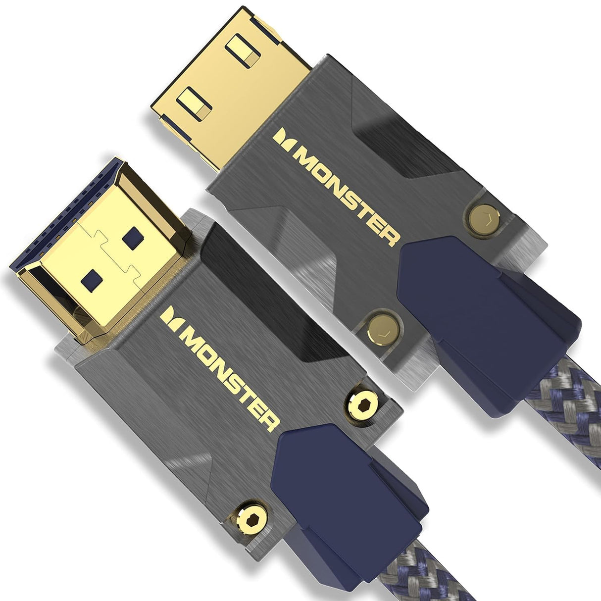Monster Cable HDMI M3000 de 1,5 m, cable HDMI 2.1, cable HDMI 8K, cable HDMI de ultra alta velocidad 48 Gbps, 8 K a 60 Hz, 4K a 120 Hz, HDR, eArc, conectores dorados, cable de TV compatible con
