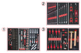 KS Tools 714.0158 Composición de 158 herramientas 3 cajones para carro