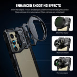 NEEWER PA042 S24 Ultra Handy Cage Jaula Video Rig Estabilizador con PA045S Mango Lateral, PA045E Bluetooth Disparador Mango de 67 mm Filtro Adaptador de 17 mm Placa de Lente Trasera, T Mount Adaptador