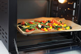 CASO TO 32 - Horno de sobremesa de acero inoxidable con Bandeja recogemigas y piedra para pizza, capacidad de 32 L, 1870 W de Potencia, hasta 230°C y 150 min - 5 modos de calor - negro