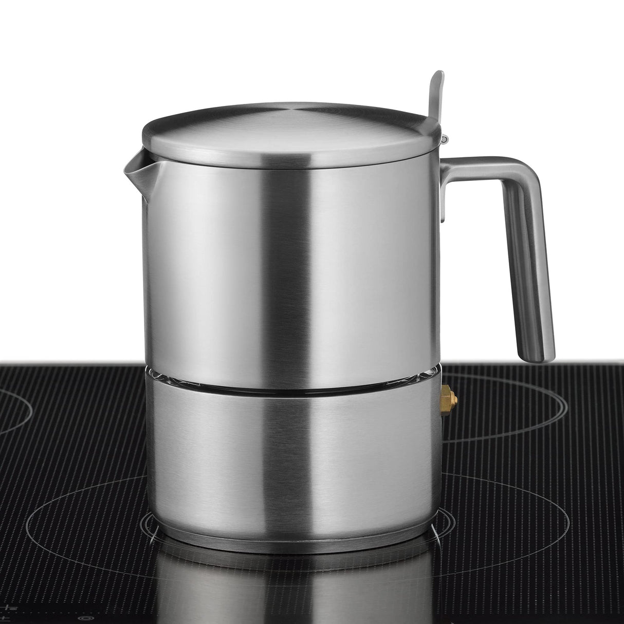 WMF Kult - Cafetera Italiana de 300 ml para 6 tazas, acero inoxidable Cromargan mate, inducción, apta para lavavajillas