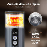 AMZCHEF Cafetera Portatil – 20 Bares, USB-C, Pantalla Digital,Compatible con Cápsulas – Cafetera Portátil Cápsula de Espresso para Viajes, Camping y Oficina,Aluminio