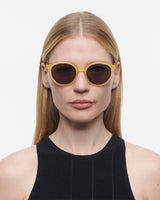 GIGI STUDIOS Brooks Sunglasses, Yellow, 53mm, 44mm Unisex Adulto