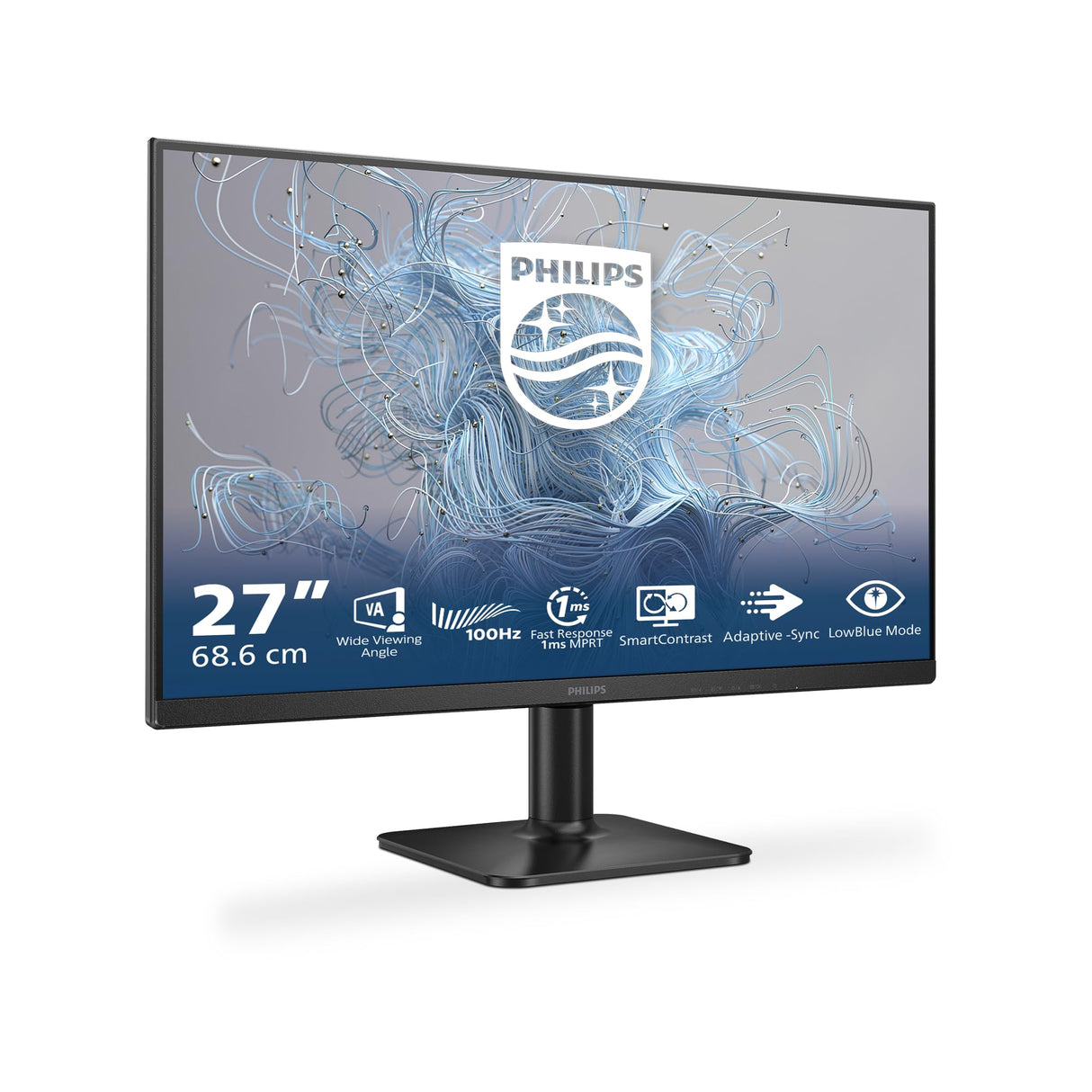 Philips 27E2N1100L Monitor 27" FHD, WLED, 100 Hz, VA, 1 ms MPRT, Adaptive Sync., Blue Light (1920x1080, 1x D-Sub, 1x HDMI 1.4) Negro