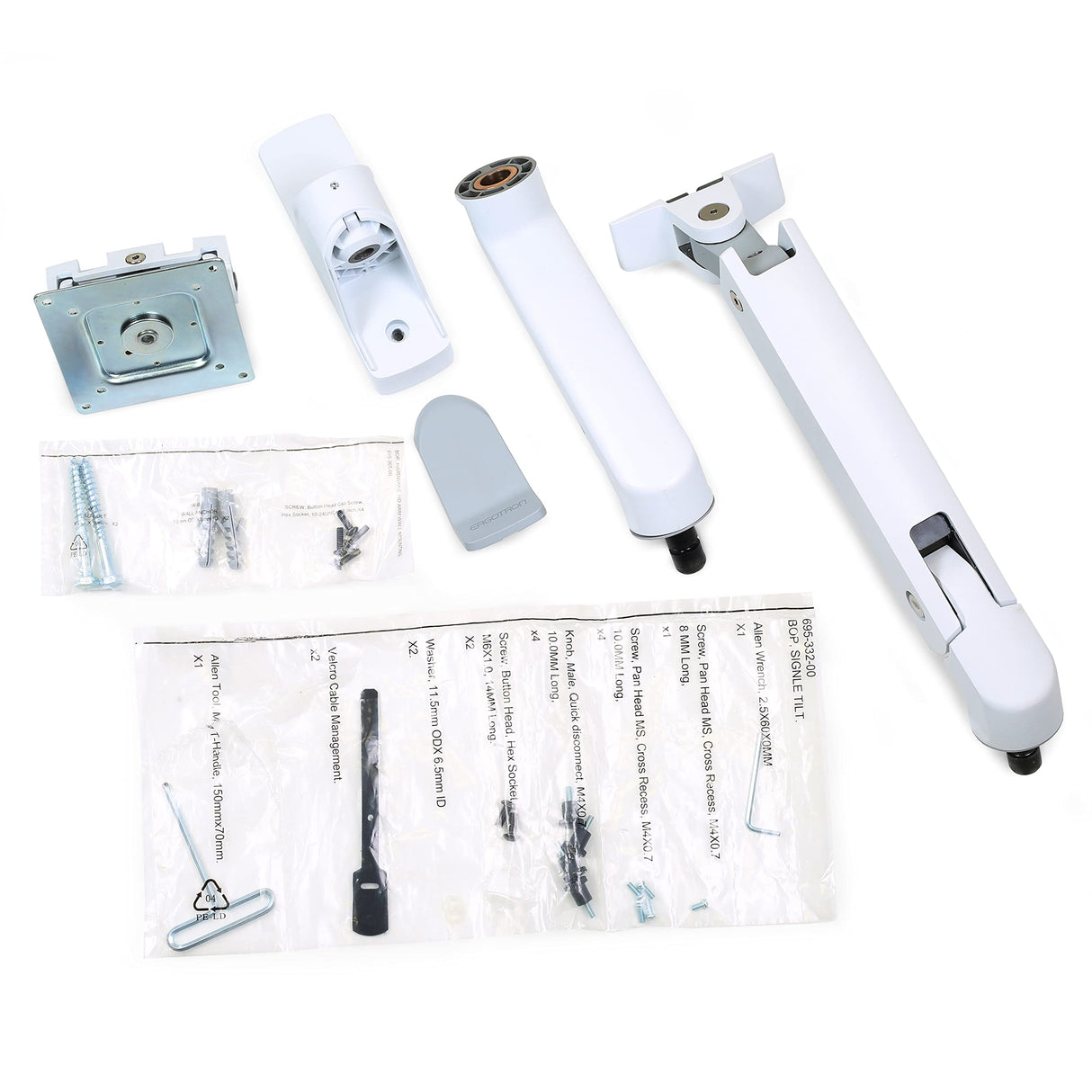 HX Wall Monitor Arm White ACCS