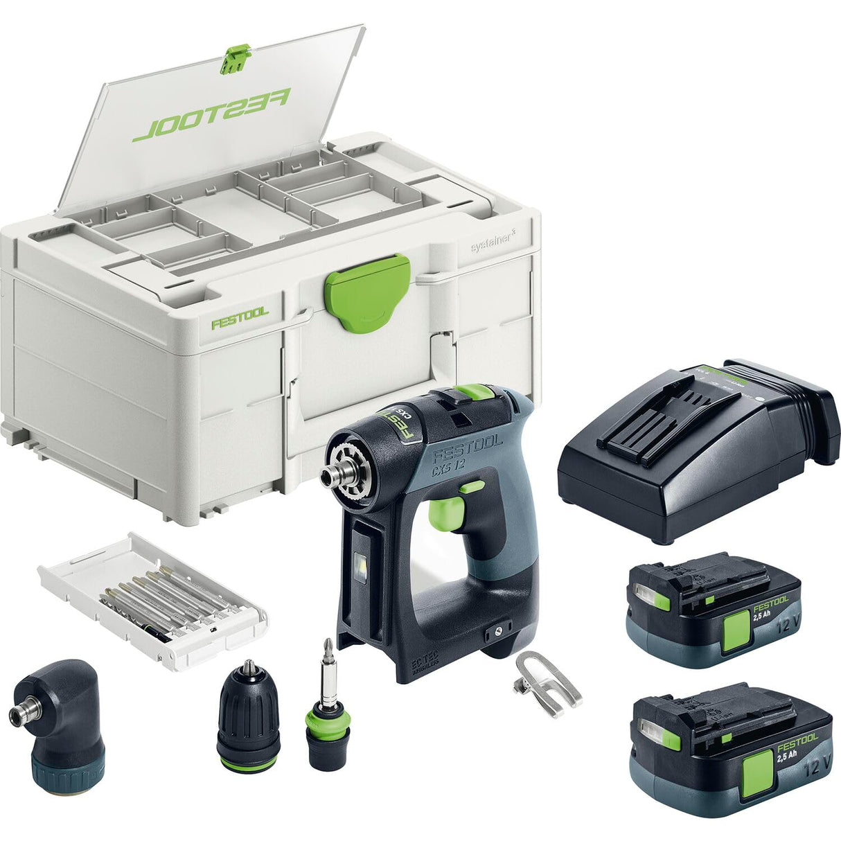 Festool Taladro atornillador a batería CXS 12 2,5-Set
