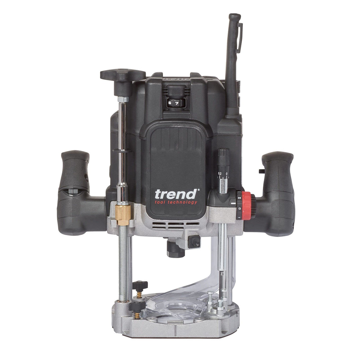 Trend T14EK 2300W 12mm Fresadora de taller de velocidad variable 230V EU, profundidad de entrada de 80 mm, perfecto para uso manual y de mesa fresadora, T14EK/EURO