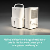 Deshumidificador SUNTEC DryFix 50 select APP - Para habitaciones de hasta 180 m2 o 450 m3 - con control por app - Deshumidificador de habitaciones Smart Home con deshumidificación de 50 l/día