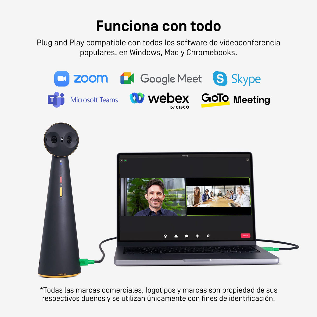IPEVO Totem 180 Degree 4K conferencing Camera