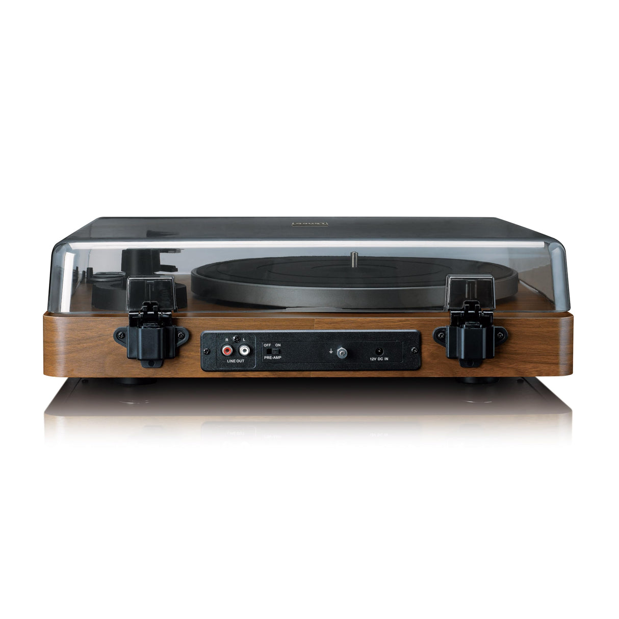 Lenco LBTA-165WD Tocadiscos totalmente automático - Bluetooth 5.3 - Carcasa de madera - Platos de metal y pastilla AT3600L - Arranque automático y retorno automático - 2 velocidades (33/45 rpm) -