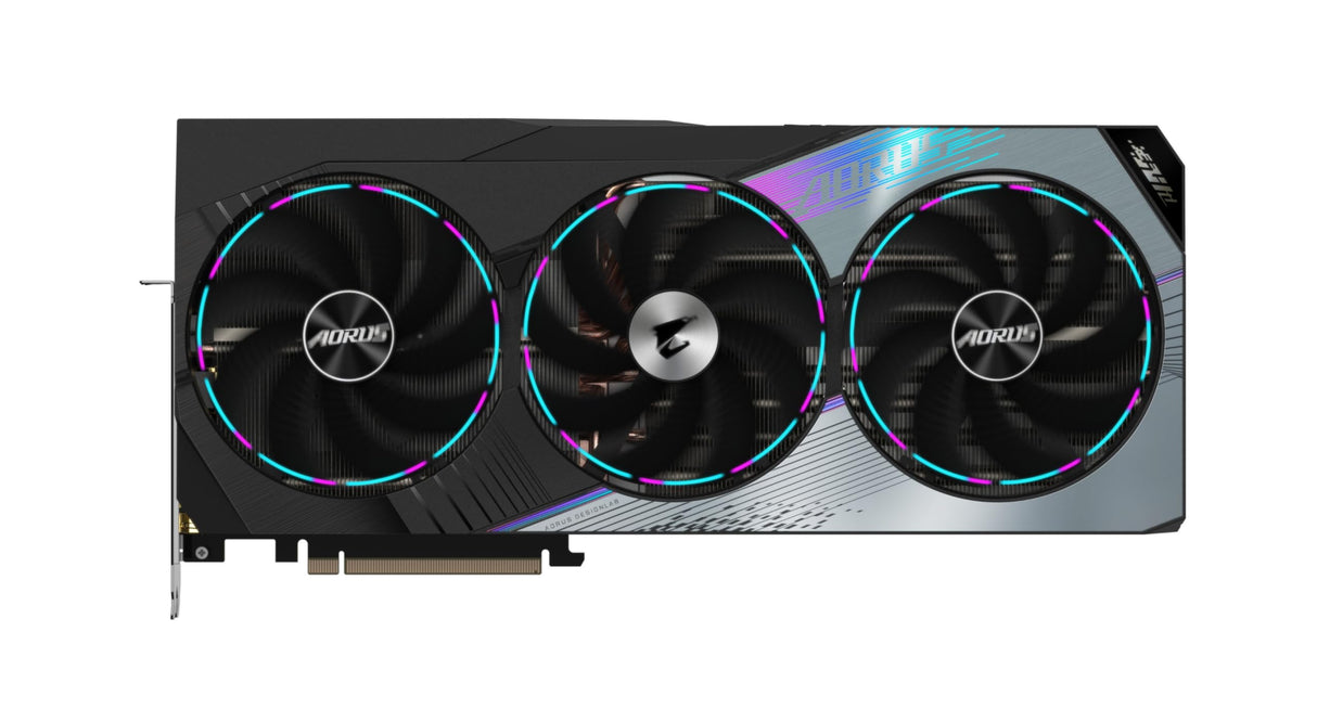 Gigabyte GeForce RTX 4080 Super Aorus Master - (núcleo de 2625 MHz, 16 GB GDDR6X 23000 MHz 256 bits, PCI-E 4.0, 3 DP 1.4, 1 HDMI 2.1a, NVIDIA DLSS 3.5, GV-N408SAORUS M-16GD)