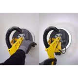 STANLEY FATMAX SFMEE500S-QS Lijadora Eléctrica para Panel de Yeso, con Cable, Potencia de 750 W, Diámetro de Disco 225 mm, Velocidad 1700 rpm, Anillo de Luz LED, Extensible hasta 1.8 mts