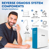 Ecosoft CROSS 60 Ósmosis Inversa Compacto | Flujo Directo de 1 L/min | Tecnología Ecológica de Ahorro de Agua | Pantalla Inteligente | Sustitución de Cartuchos DIY