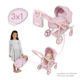 Carro de Muñecas Sophie 3x1 Plegable DeCuevas 81675
